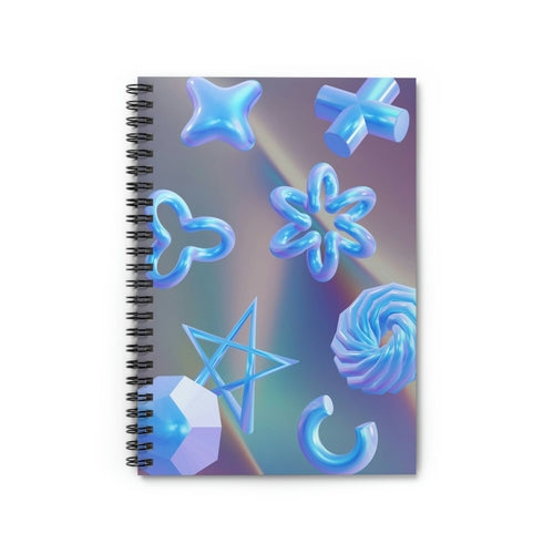 Virtual Space Spiral Notebook - Horizon Bliss