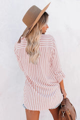 Cotton Striped Button Shirt