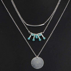 Turquoise Multilayer Necklace - Horizon Bliss