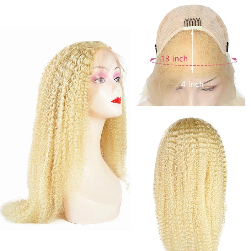 Beumax 200% Density 613 Blonde 13x4 Lace Frontal 13x6 Brazilian Curly - Horizon Bliss