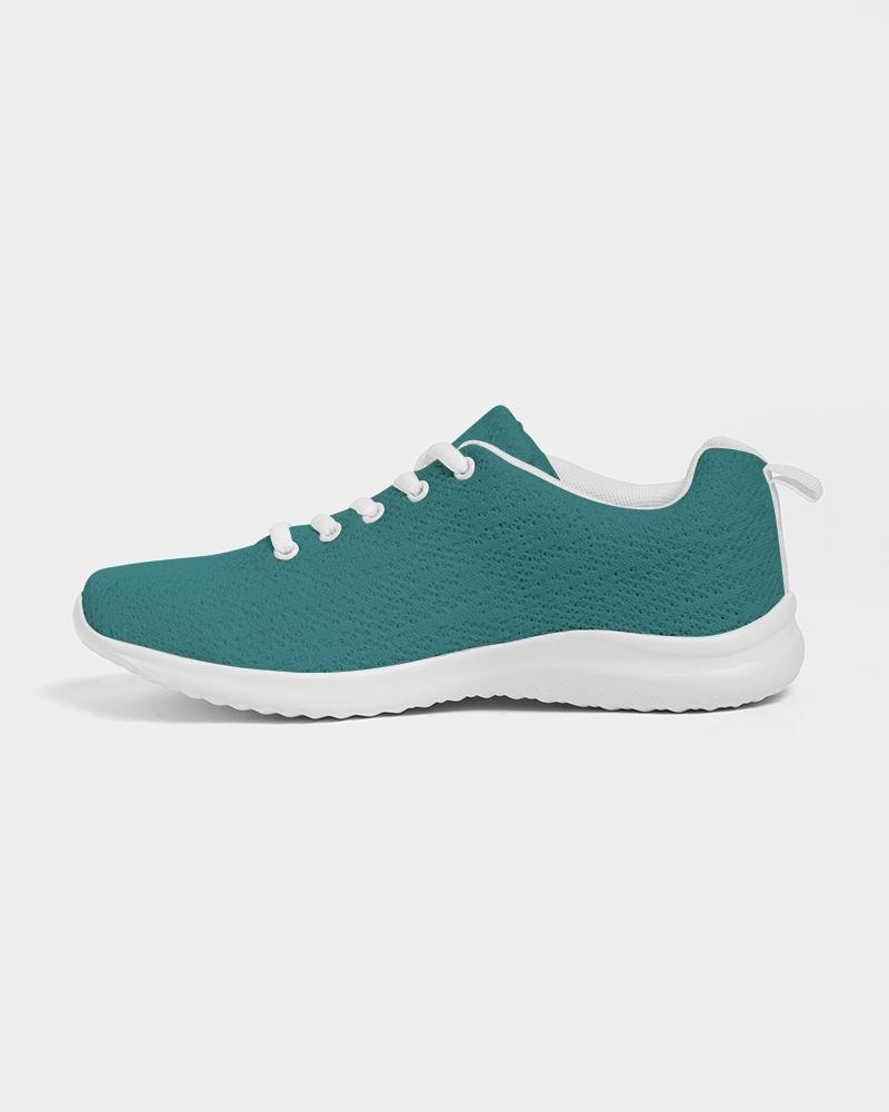 Womens Sneakers - Canvas Running Shoes, Teal Green - Horizon Bliss