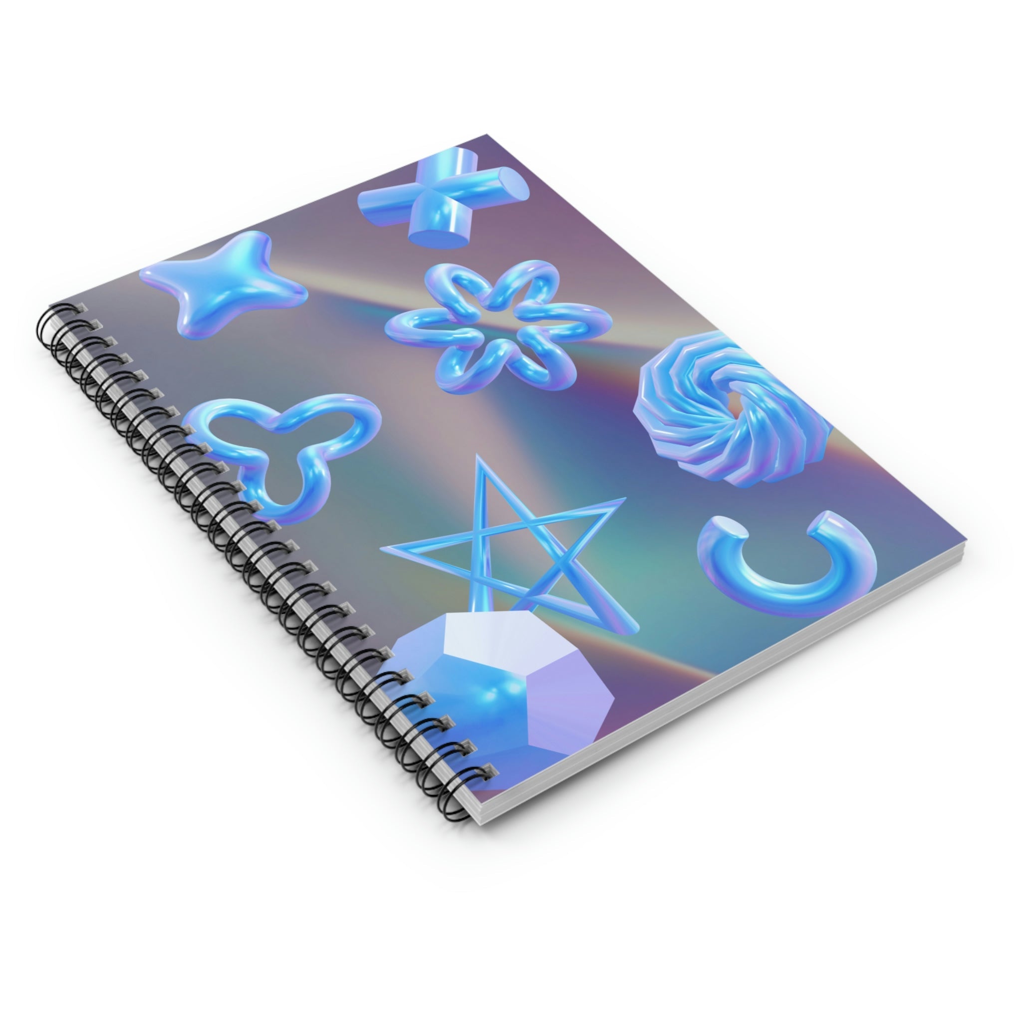 Virtual Space Spiral Notebook - Horizon Bliss