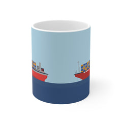 Cargo Ship Ceramic Mug 11oz