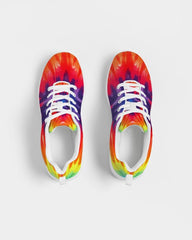 Womens Sneakers - Multicolor Tie-dye Style Low Top Canvas Running - Horizon Bliss