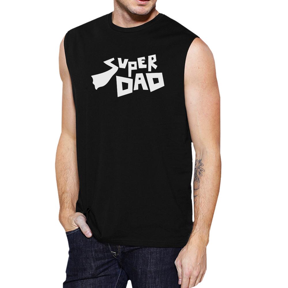 Super Dad Men's Funny Graphic Muscle Top Best Dad - Horizon Bliss