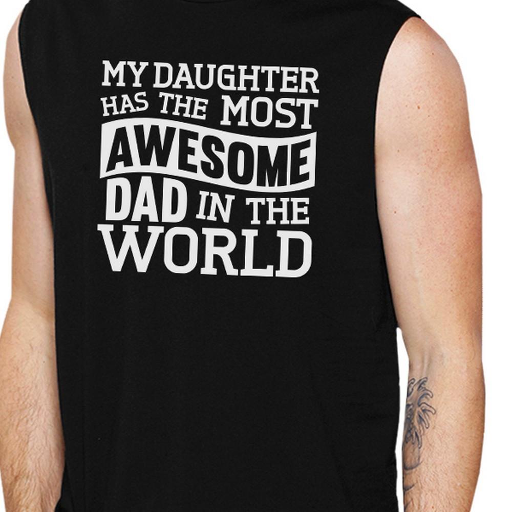 The Most Awesome Dad Men's Black Humorous Muscle - Horizon Bliss