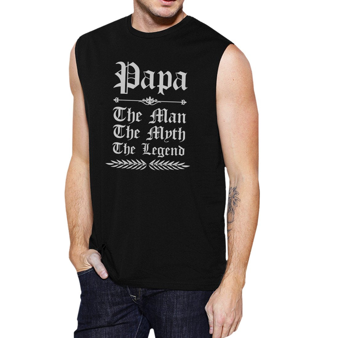 Vintage Gothic Papa Mens Popular Workout Gym - Horizon Bliss