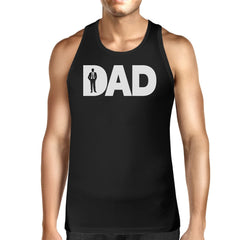 Dad Business Mens Black Unique Graphic Tank Top - Horizon Bliss