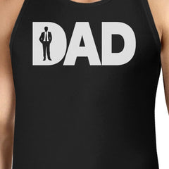 Dad Business Mens Black Unique Graphic Tank Top - Horizon Bliss