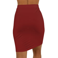 Womens Skirt, Maroon Pencil Skirt - Horizon Bliss