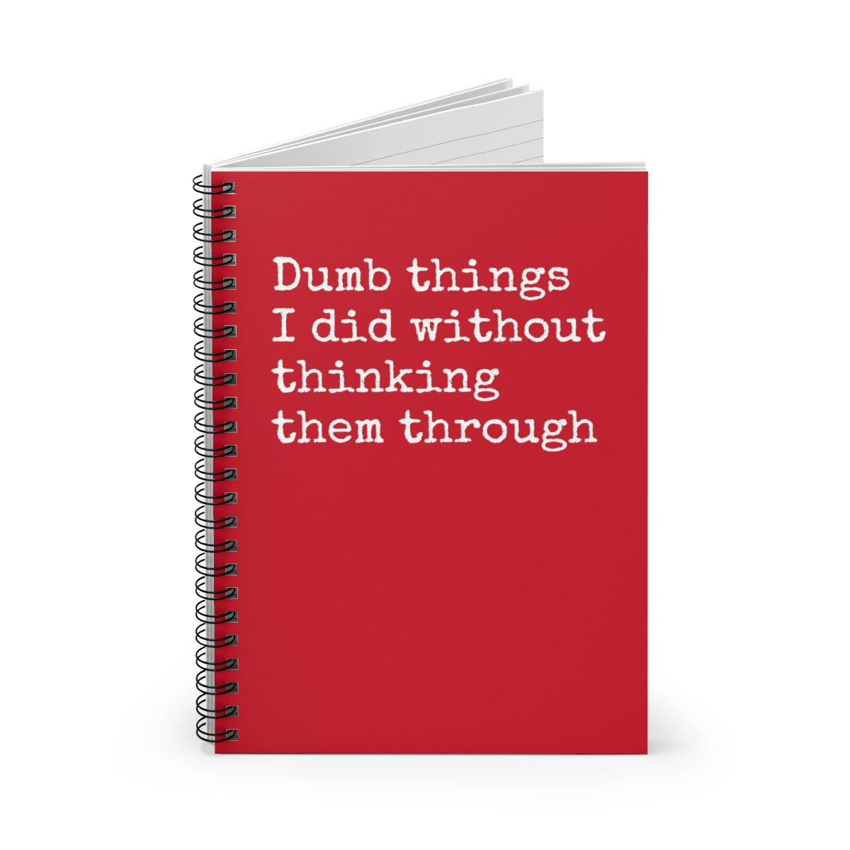 Dumb things I did without thinking them through Funny Notebook - Horizon Bliss