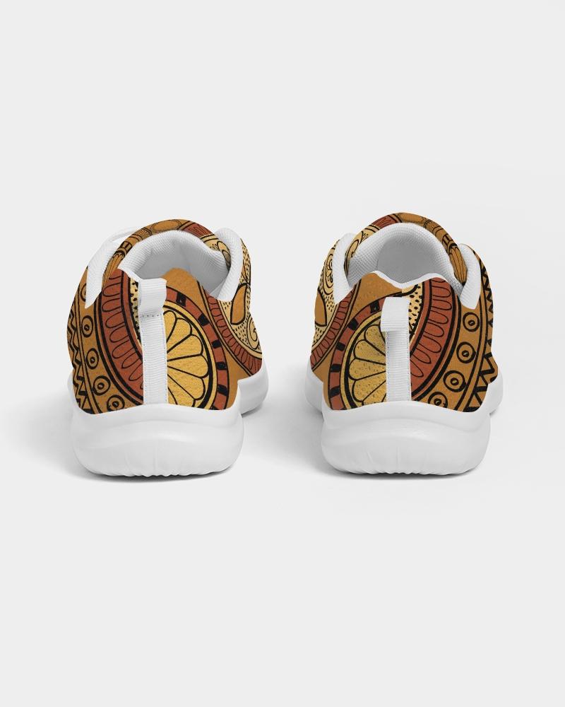 Womens Sneakers - Brown Paisley Style Canvas Sports Shoes / Running - Horizon Bliss