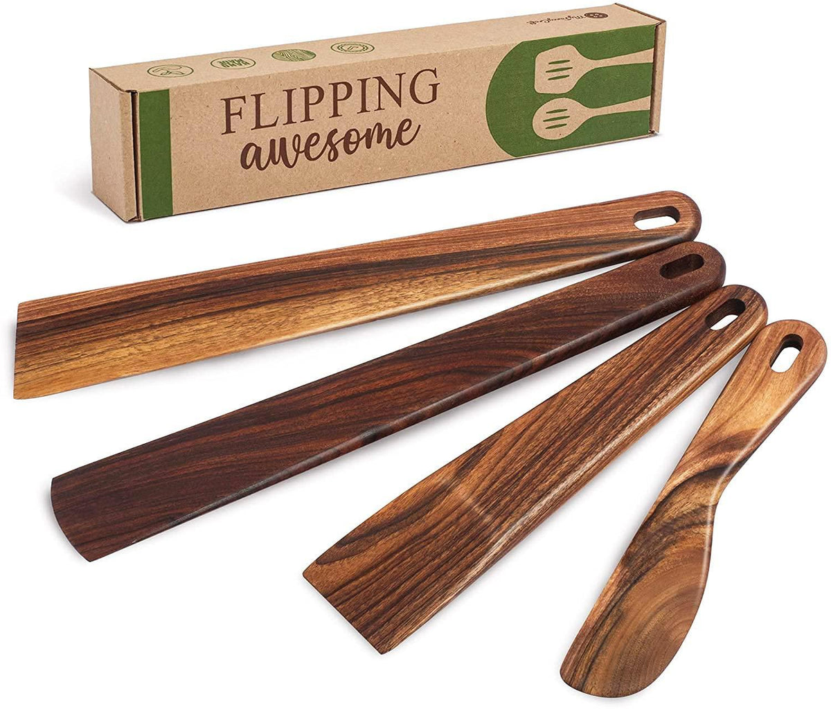 Spatula Set Walnut Wood Spurtle Supplies Wooden Spoons For Cooking