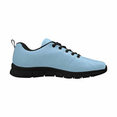 Sneakers For Men, Cornflower Blue - Canvas Mesh Athletic Running Shoes - Horizon Bliss