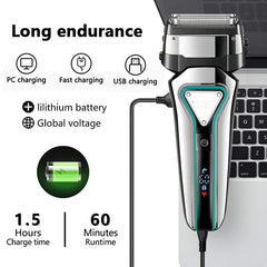 Electric Shaver Professional Razor Waterproof Beard Trimmer  Floating - Horizon Bliss