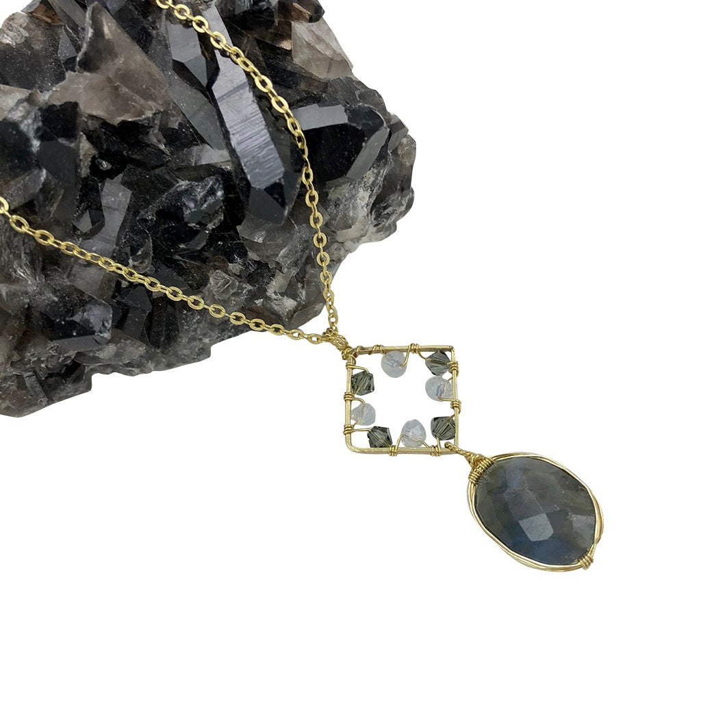 Labradorite Pendant Necklace - Horizon Bliss