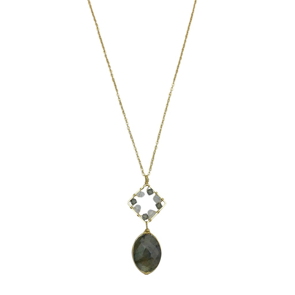 Labradorite Pendant Necklace - Horizon Bliss