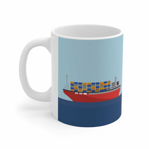 Cargo Ship Ceramic Mug 11oz