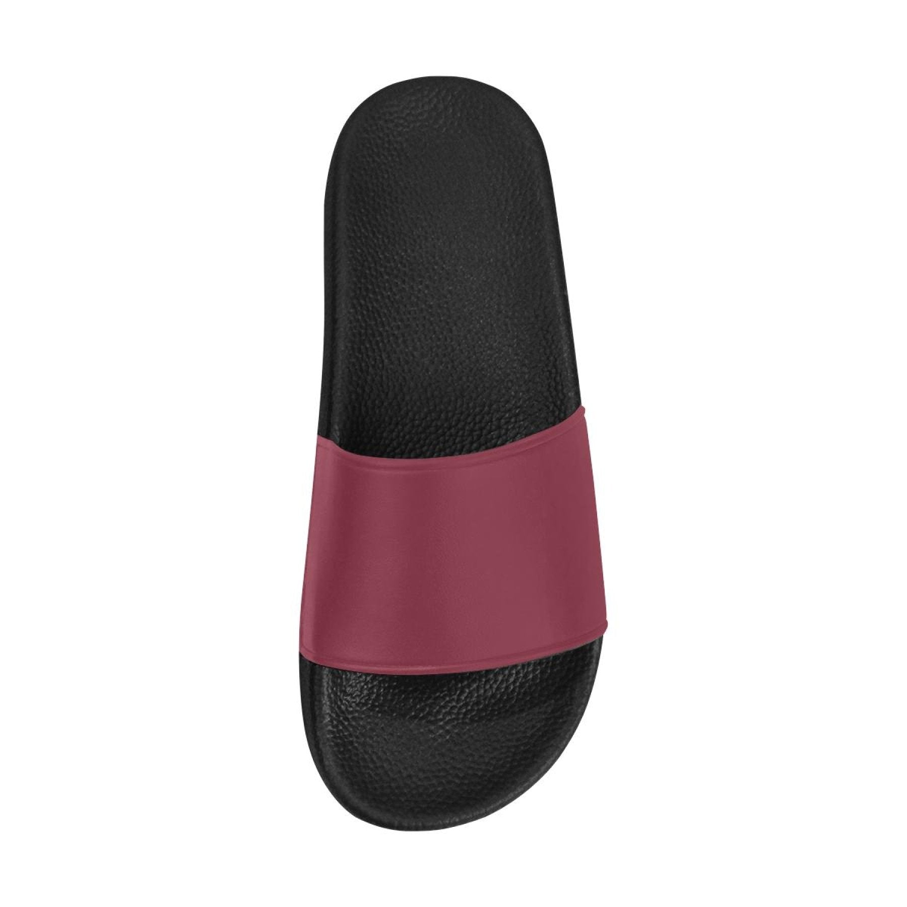 Womens Slides, Flip Flop Sandals, Dark Red - Horizon Bliss