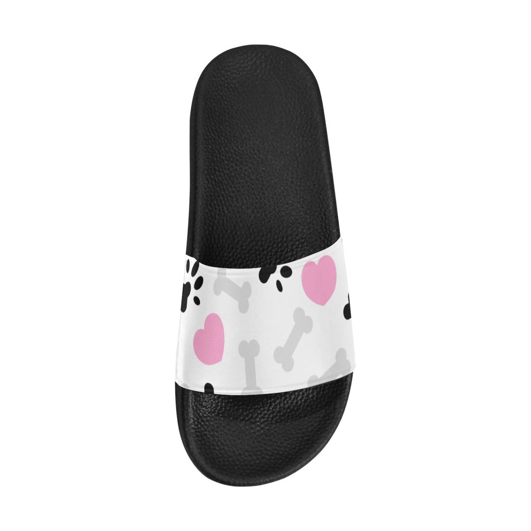 Womens Slides, Flip Flop Sandals, Doggie Love Paw Print - Horizon Bliss