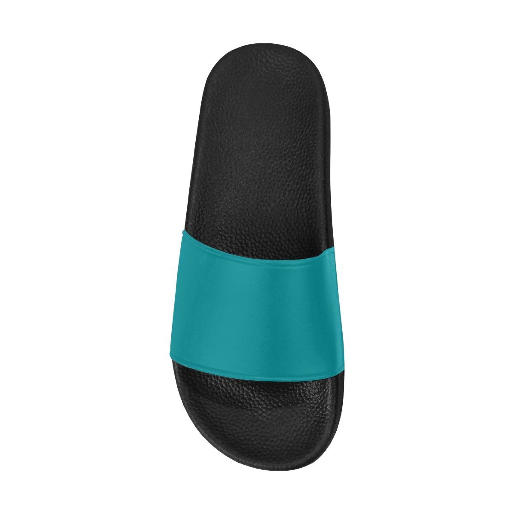 Womens Slides, Flip Flop Sandals, Teal Green - Horizon Bliss