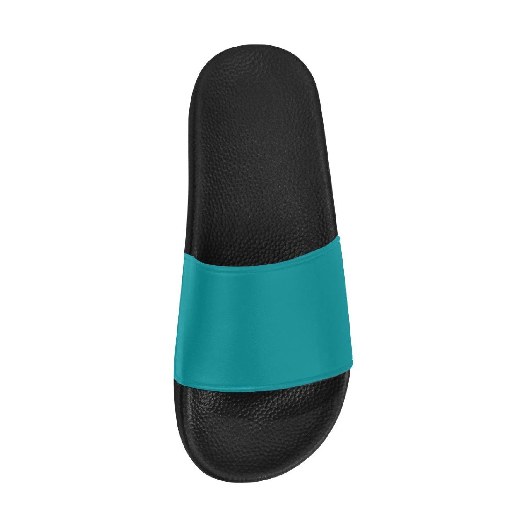 Womens Slides, Flip Flop Sandals, Teal Green - Horizon Bliss