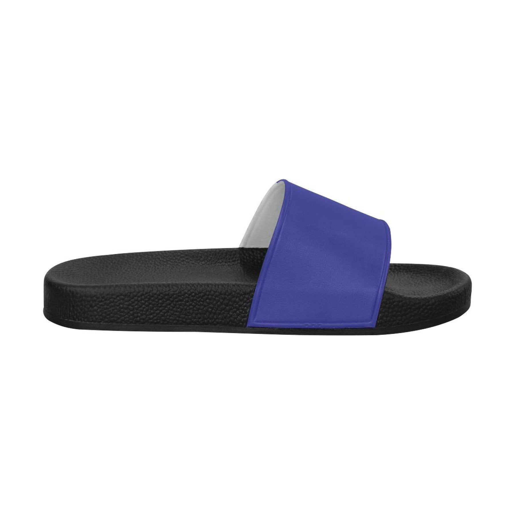 Womens Slides, Flip Flop Sandals, Violet Blue - Horizon Bliss