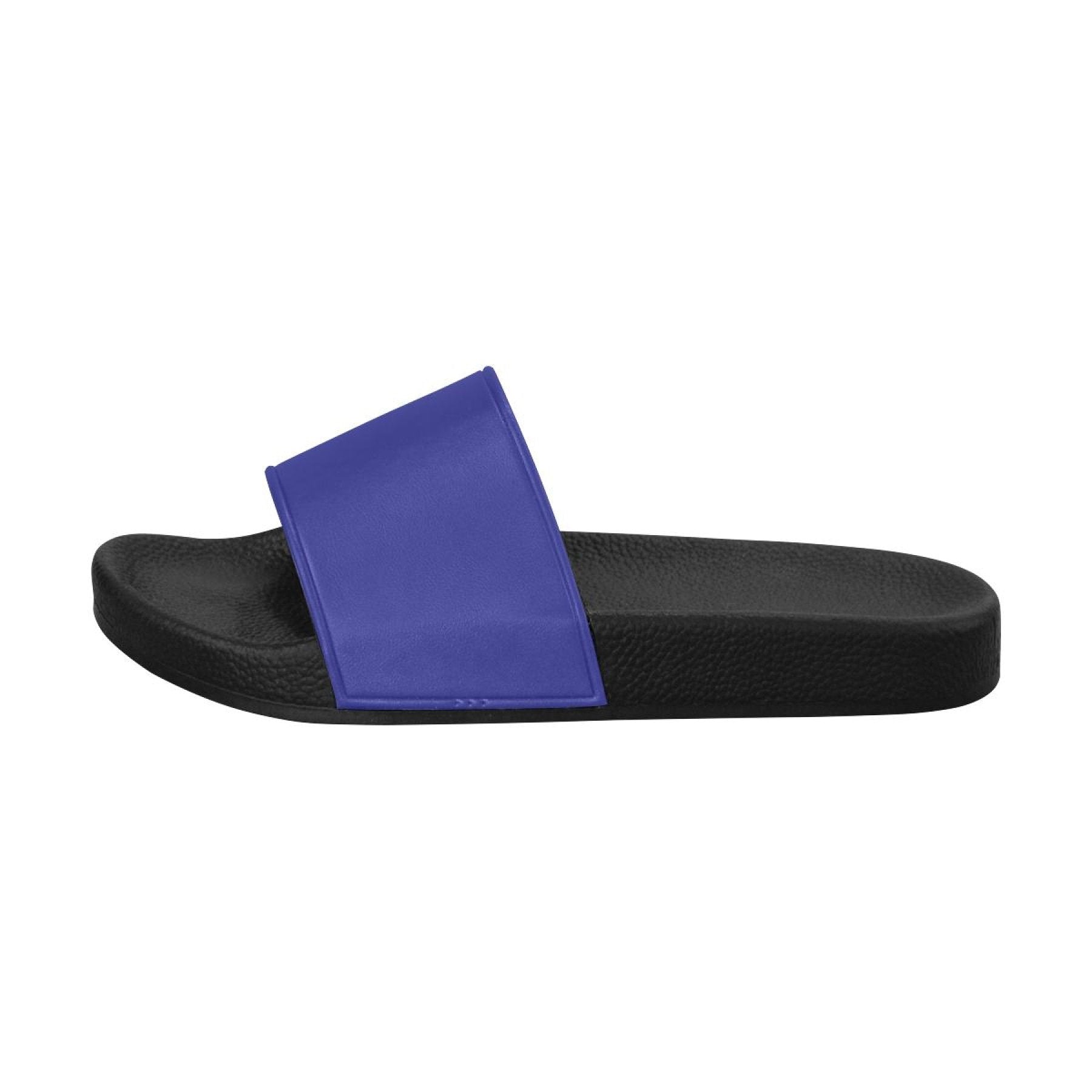 Womens Slides, Flip Flop Sandals, Violet Blue - Horizon Bliss