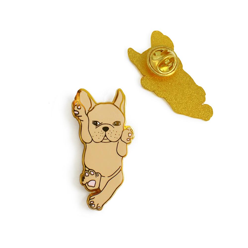 French Bulldog Enamel Pin - Fawn