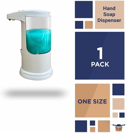 Automatic Dish Soap Dispenser for Kitchen Sink. White Small Soap - Horizon Bliss