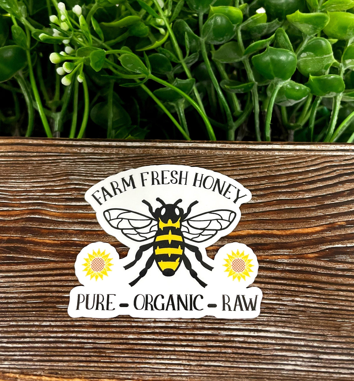 Farm Fresh Honey, Die Cut Vinyl Sticker, , Boho Fun, Water Resistant