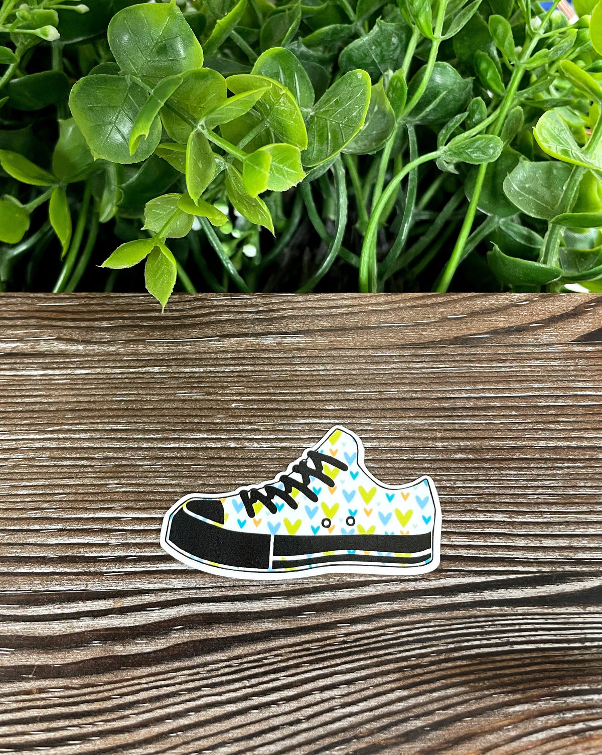 Hearts Low Top Shoes Sticker |Sticker or Magnet