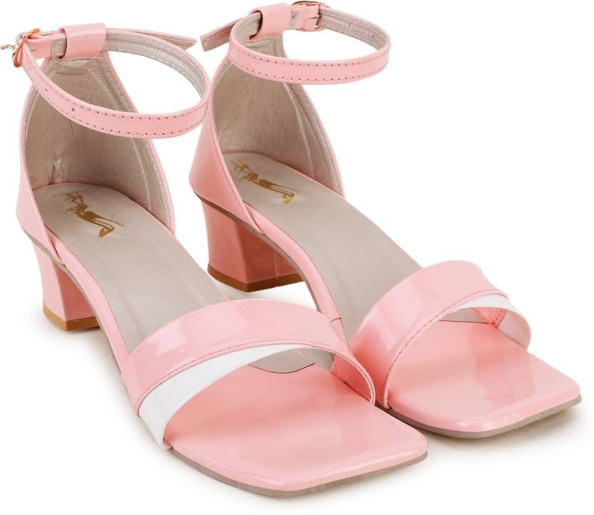 Women Pink Heels Sandal - Horizon Bliss