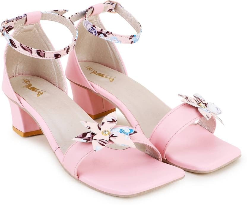 Women Pink Heels Sandal - Horizon Bliss