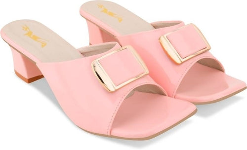 Women Pink Heels Sandal - Horizon Bliss