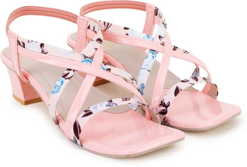 Women Pink Heels Sandal - Horizon Bliss