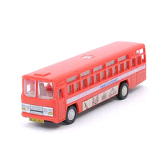 Toys Plastic Pull Back City Bus, 1 Pull Back Bus,RED