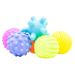 Sensory Balls Toys Pack of 6 | Colourful Squeaky Ball | Soft Ball for