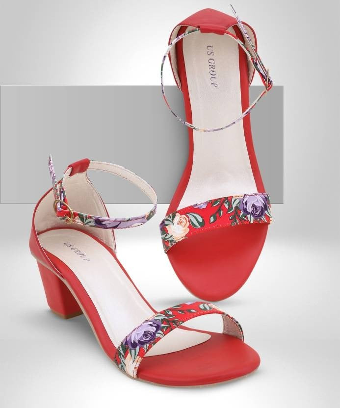 Women Red Heels Sandal - Horizon Bliss