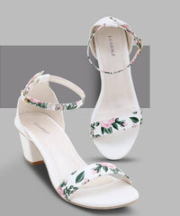 Women Off White Heels Sandal - Horizon Bliss