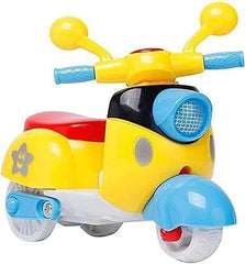 Kids Plastic Mini Pedal Scooter, Bright Color Toy, Pack of 1