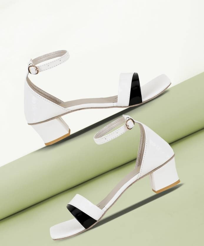 Women White Heels Sandal - Horizon Bliss