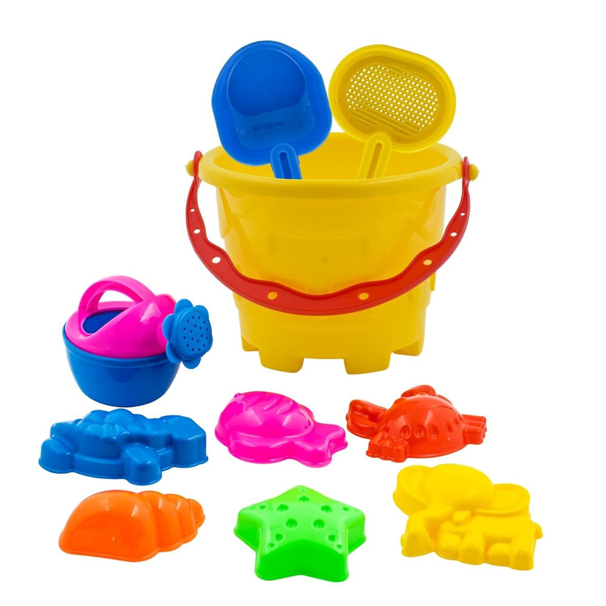 Sand Game Castle Building Plastic Beach Toy Set for Kids Summer Fun