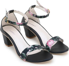 Women Black Heels Sandal - Horizon Bliss