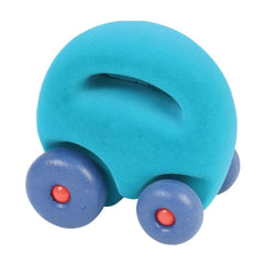 Turquoise Mascot Car – Push & Pull Toy, Soft Easy to Hold & Roll, 100%