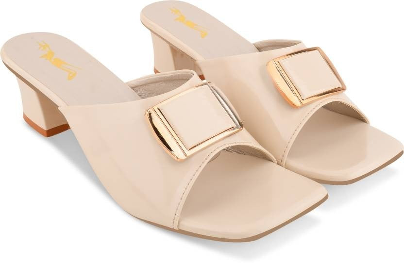 Women Off White Heels Sandal - Horizon Bliss