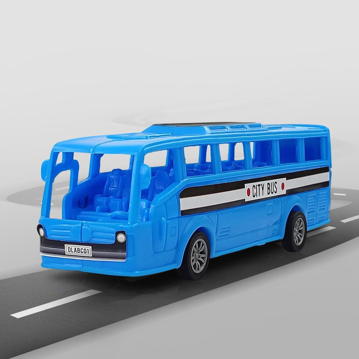 Friction Powered Toy Bus for Kids