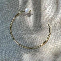 Freshwater Pearl Bangle - Horizon Bliss