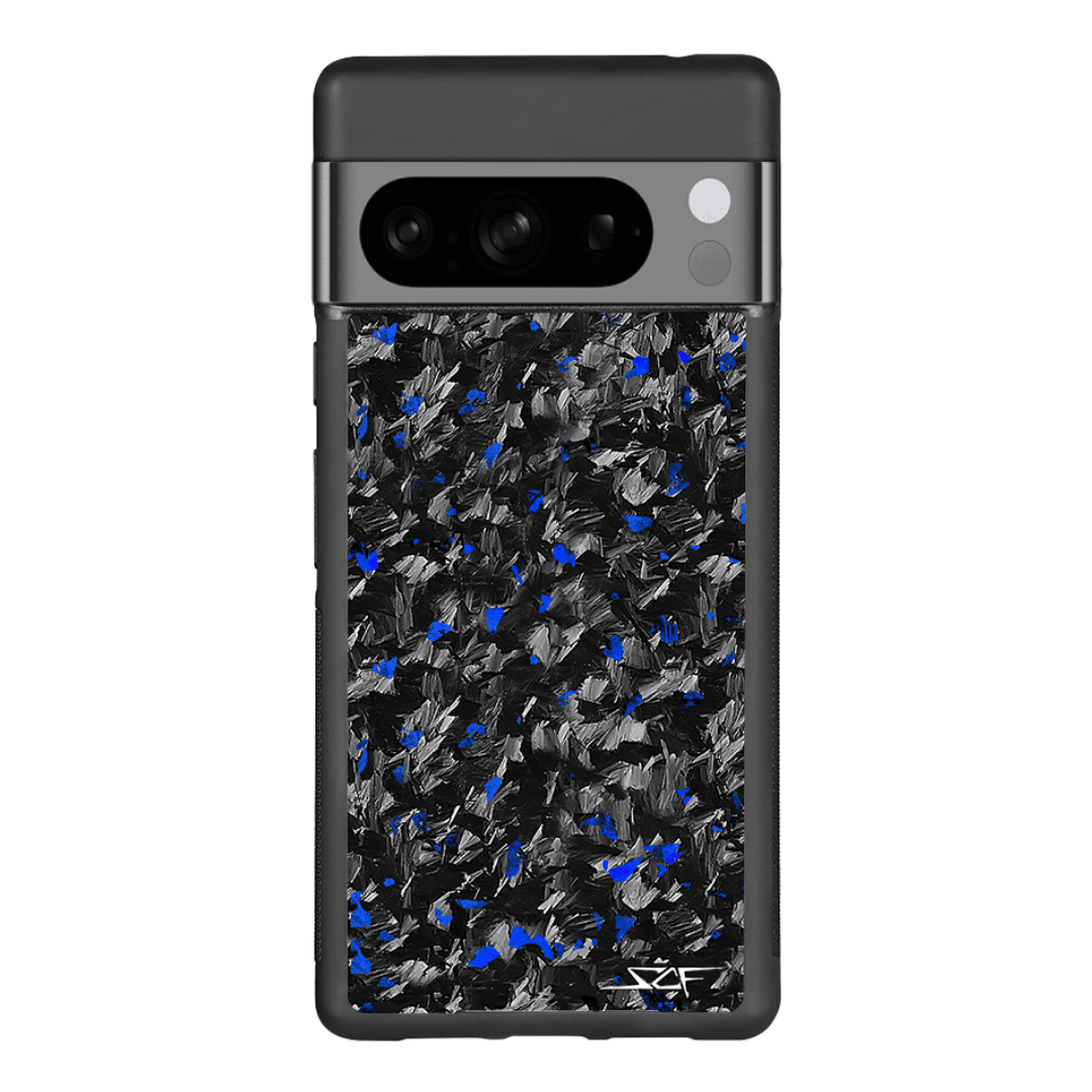 Google Pixel | Blue Flake Real Forged Carbon Fiber Phone Case | CLASSI