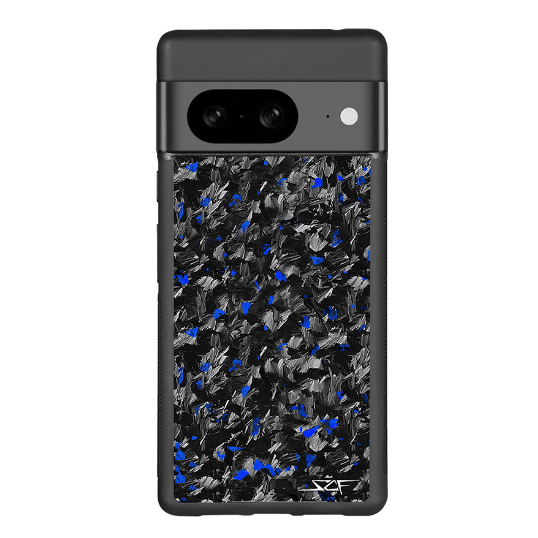 Google Pixel | Blue Flake Real Forged Carbon Fiber Phone Case | CLASSI